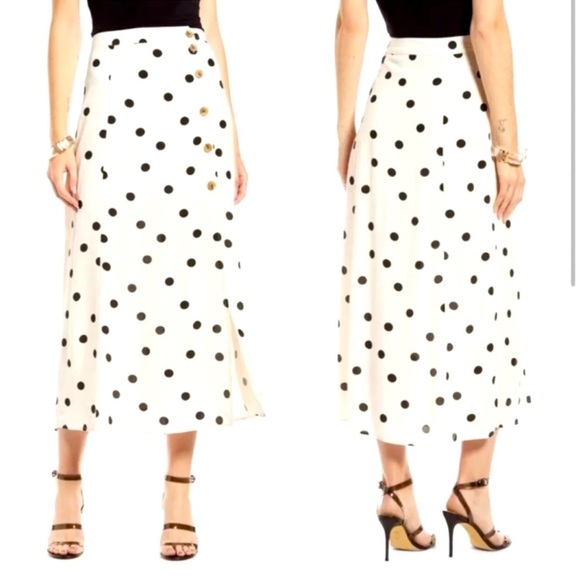 Something Navy Dresses & Skirts - Something Navy Polka Dot Skirt XS